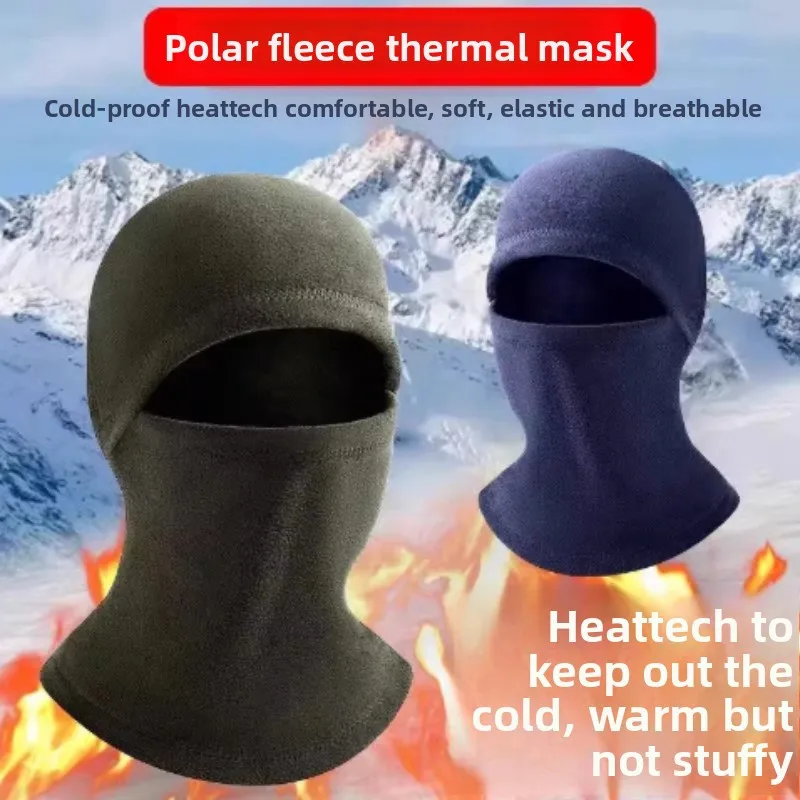 1 fascia calda per ciclismo autunno/inverno - copertura per il collo multifunzionale design maschera antivento - adatta per la fodera del casco