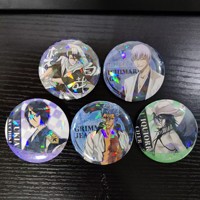 Japan Hot Anime BLEACH Figures Kuchiki Byakuya Ichimaru Gin Aizen Sousuke Cosplay Metal Badge Bag Pins Fans Christmas Gift