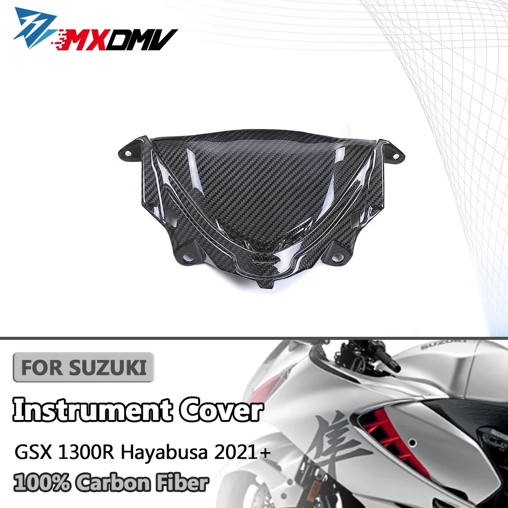 

For Suzuki Hayabusa GSX1300R GSX-1300R 2021 + 100% 3K Full Real Carbon Fiber Motorcycle Accessories Instrument Cover Fairing