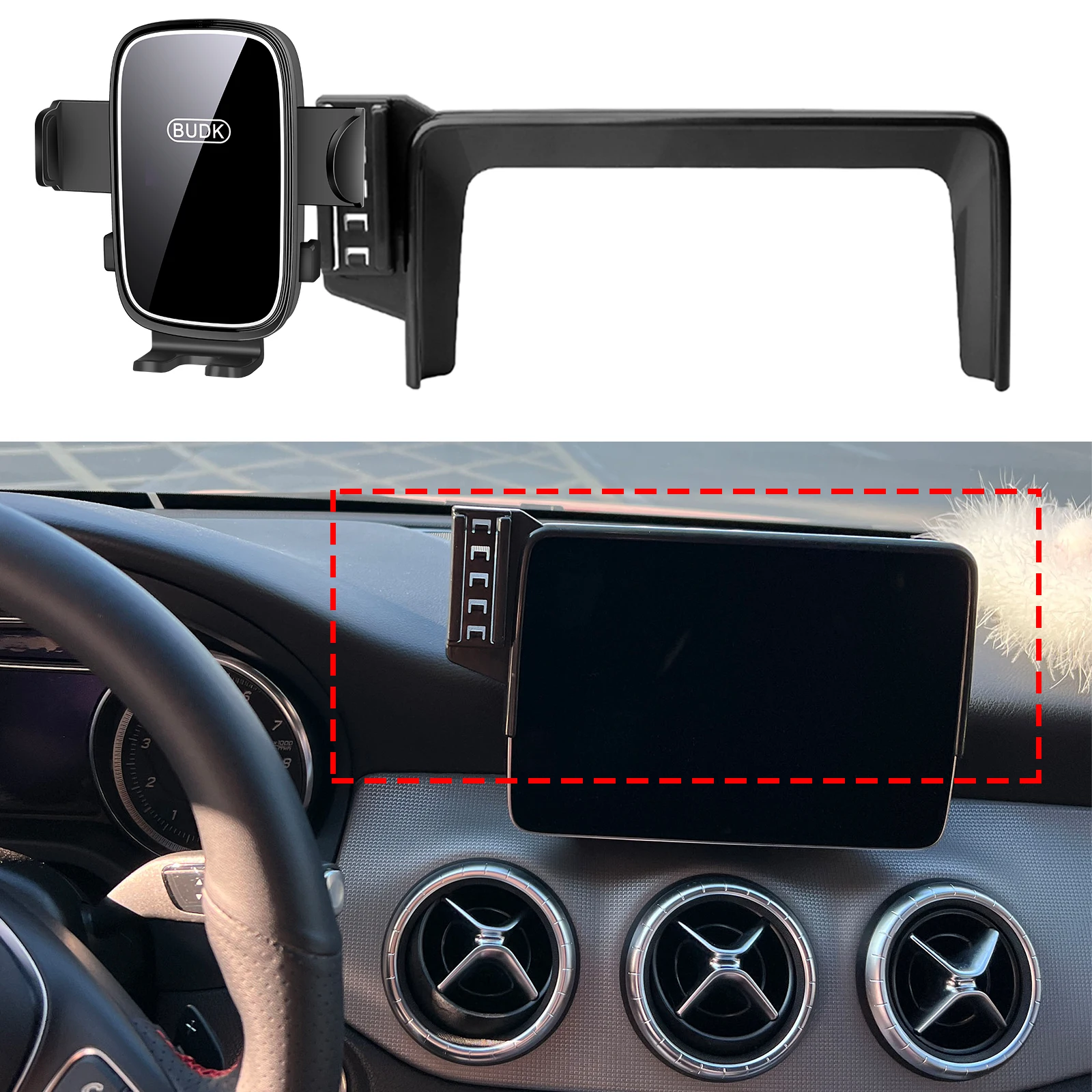 

fit for Mercedes-Benz GLA 2016-2019 X156 (8.0in) Custom Fit Phone Holder Mount Dashboard Screen Base No Drill Car​​ accessoires