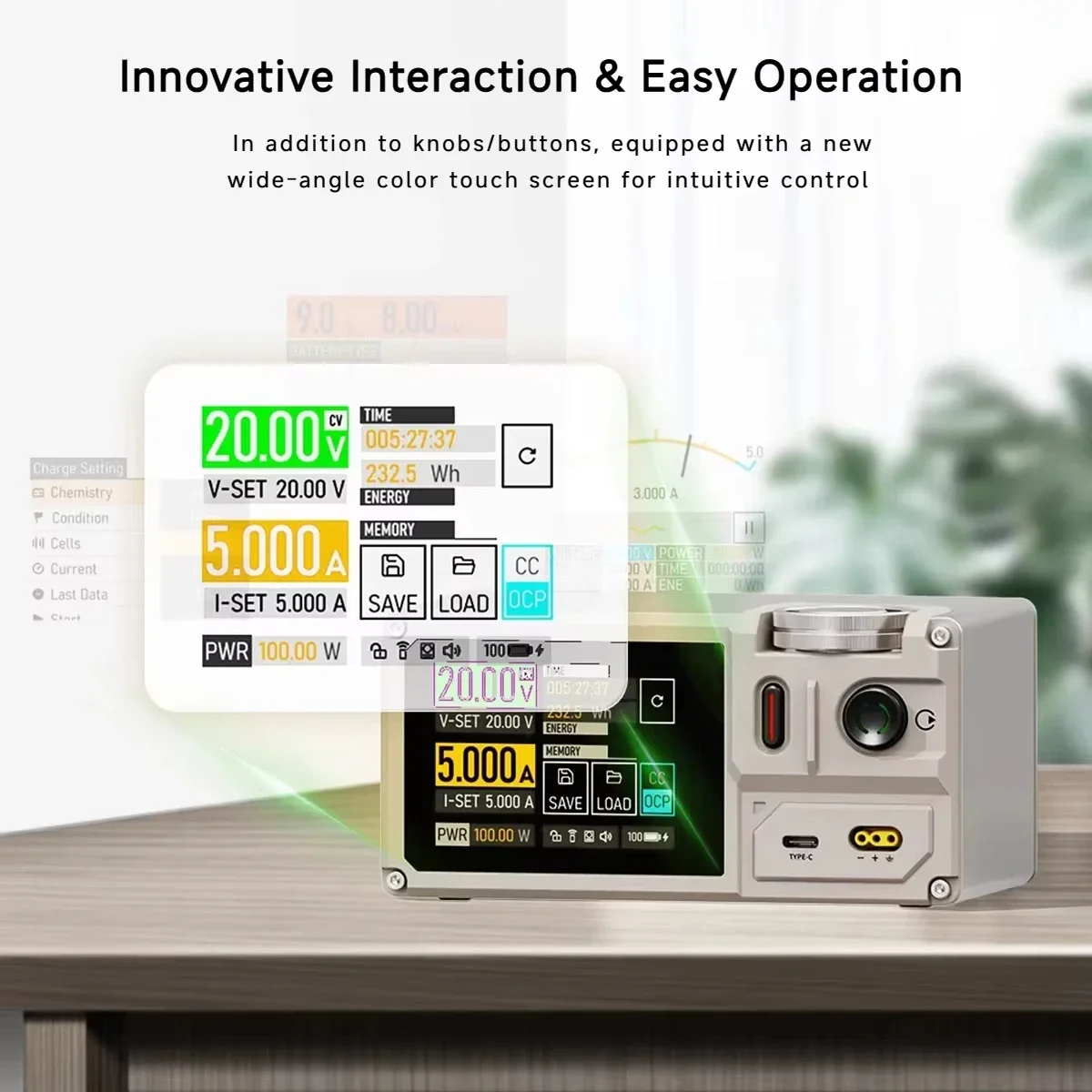 ISDT MP305B Linear DC Regulated Power Supply Low Noise Color Touch Screen Compact for RC Battery Charging