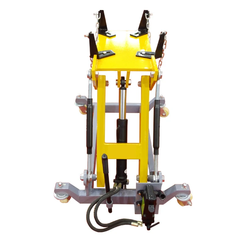 Hot-selling 2-ton Steel Automotive Transmission Engine Repair Jack Hydraulic ISO Certified Vertical Telescopic Low-position
