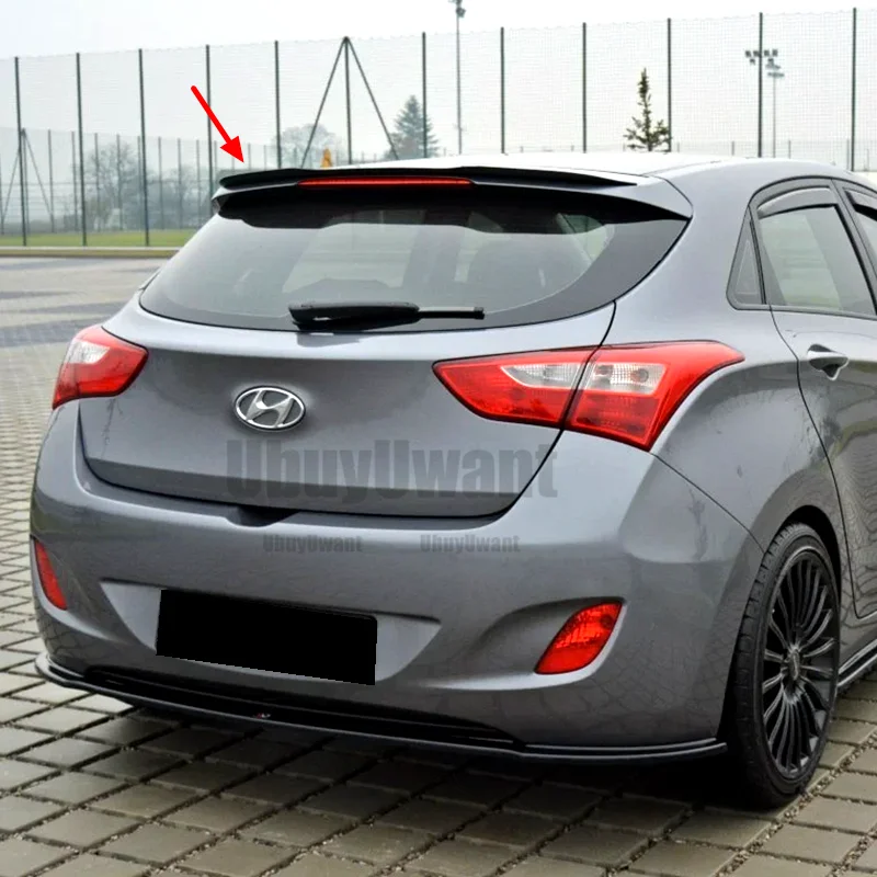 Heckdach-Spoiler für Hyundai I30 N MK3 I30N Hatchback Schwarz / Carbon-Look Auto-Heckflügel-Dekoration – Detail 2