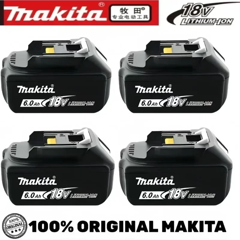 Original Makita 18V 5Ah Rechargeable Battery LED Displays Battery Level for Makita BL1830 BL1840BL1860B BL1850 Power Tools