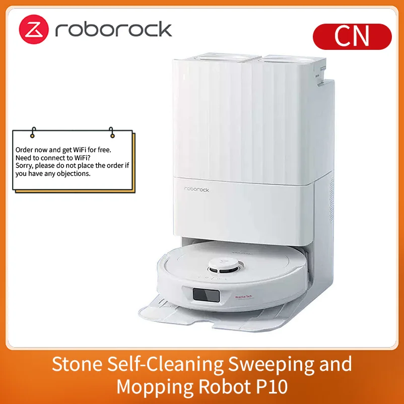 Roborock P10 Robot Vacuum And Mop 5500Pa Suction 10mm Mop Lift Auto Empty Auto Wash Hot Air Dry Pet Hair LDS Navigation