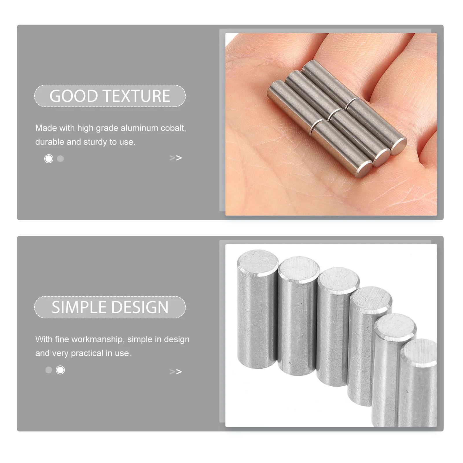 

6Pcs Guitar Humbucker Pickup Polepiece Bass Rod Electric Guitar Pole Slug 15x5mm Durable Replacement Parts Rod