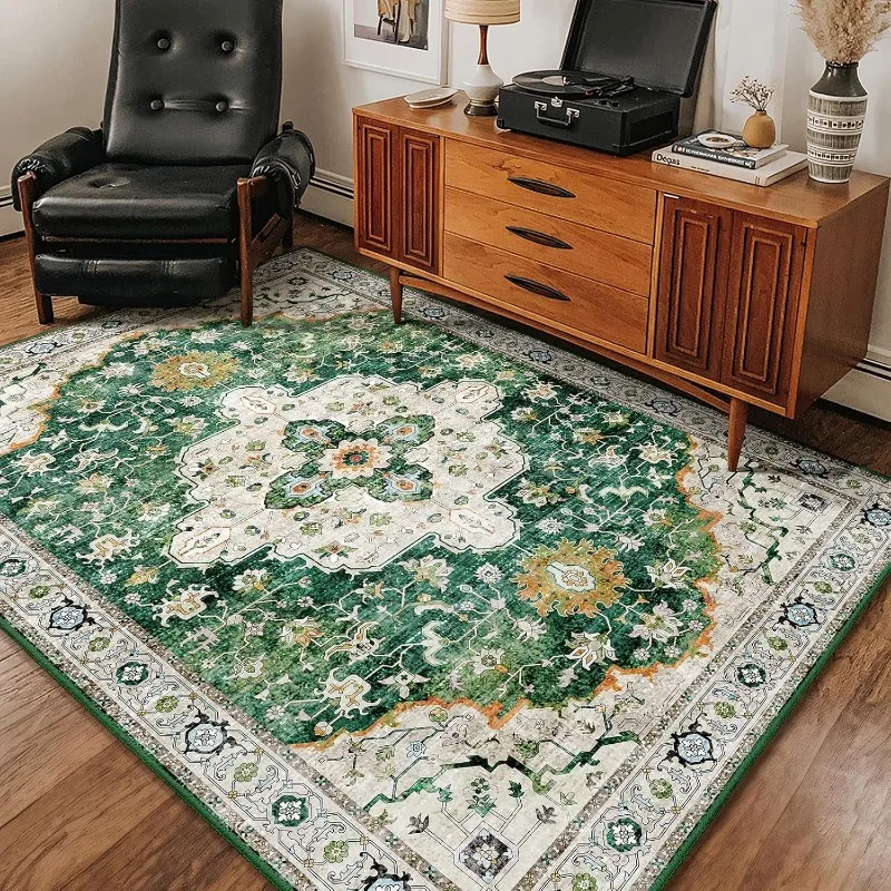 

Vintage Bohemian Oriental Living Room Carpet Luxury Bedroom Room Soft Mat Cloakroom Coffee Table Home Plush Rugs Ковер Tapis 러그