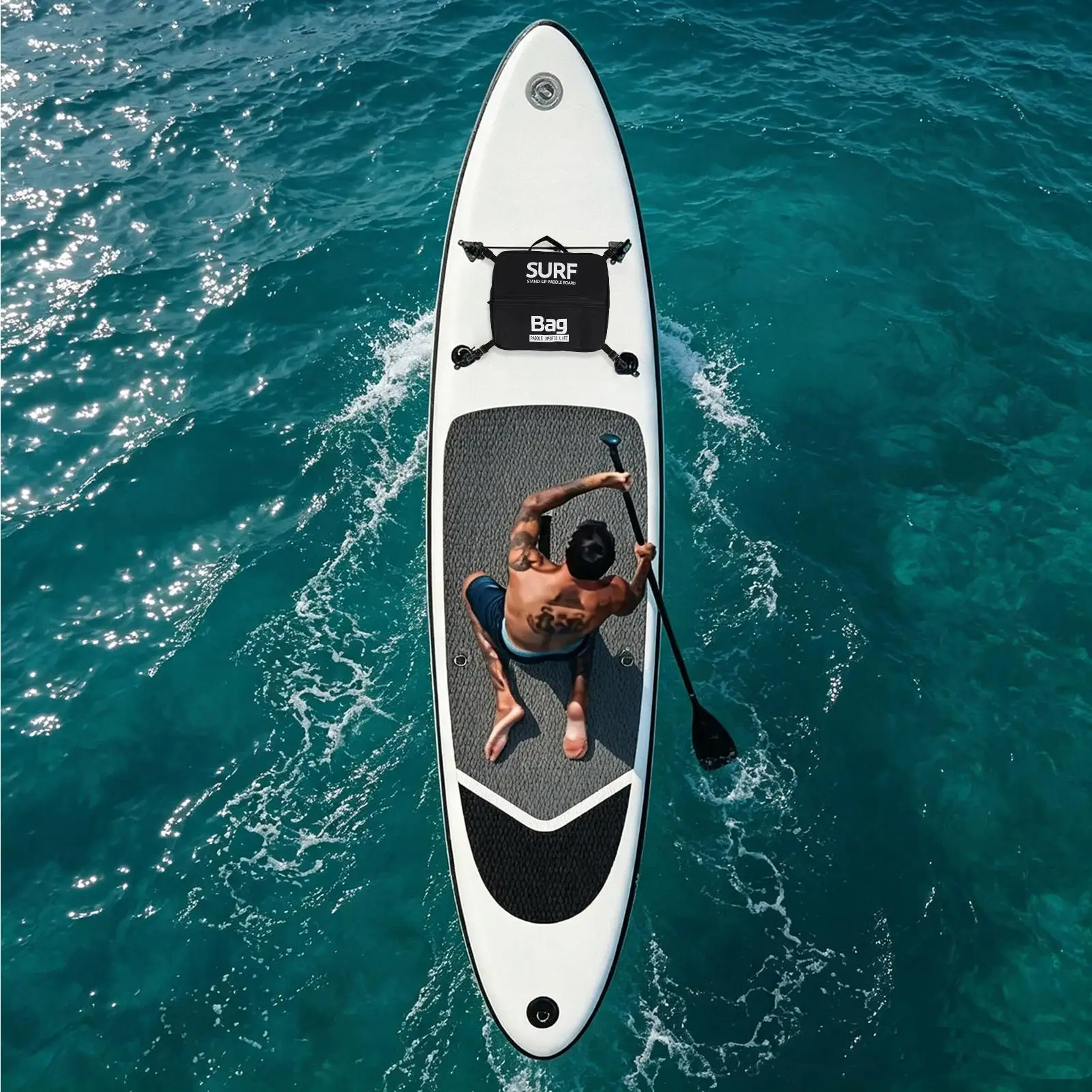 Paddleboard Cooler Waterproof 10L Leakproof Waterproof Portable Large Capacity Paddle Board Cooler Bag For Canoe Rafting Lake
