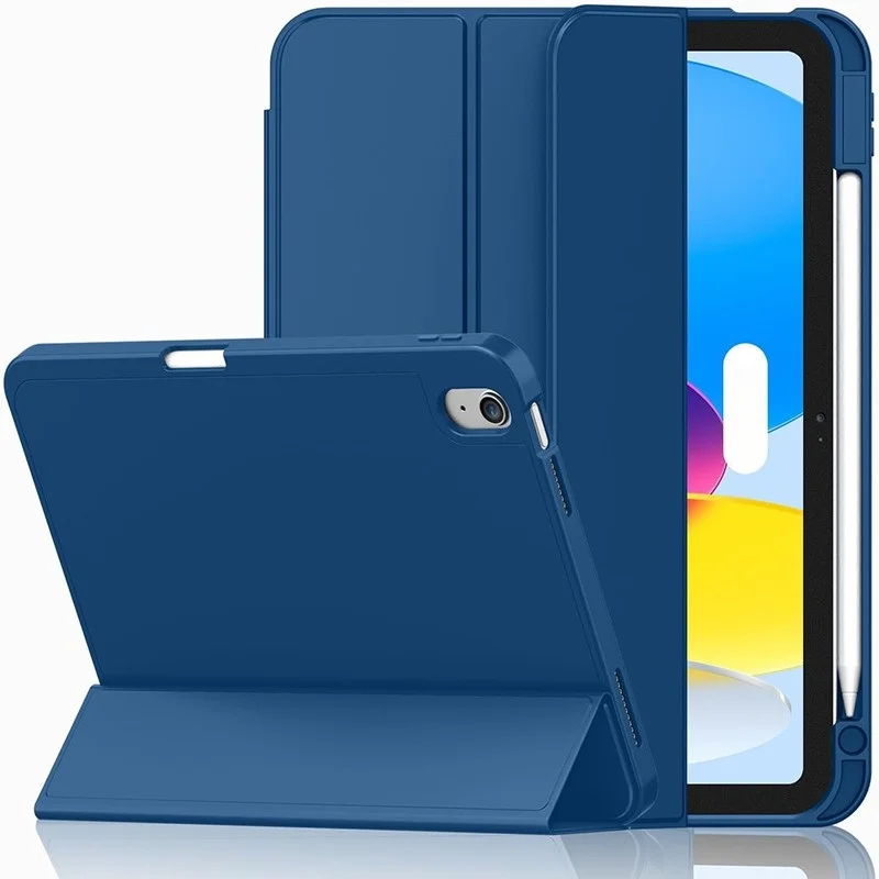 Für iPad 10. und 11. Generation A16 10,9 11 Zoll Weiche Leder-Folio-Hülle mit Schlaf-Wach-Funktion Stoßfeste Solide Schutzhülle – Detail 17