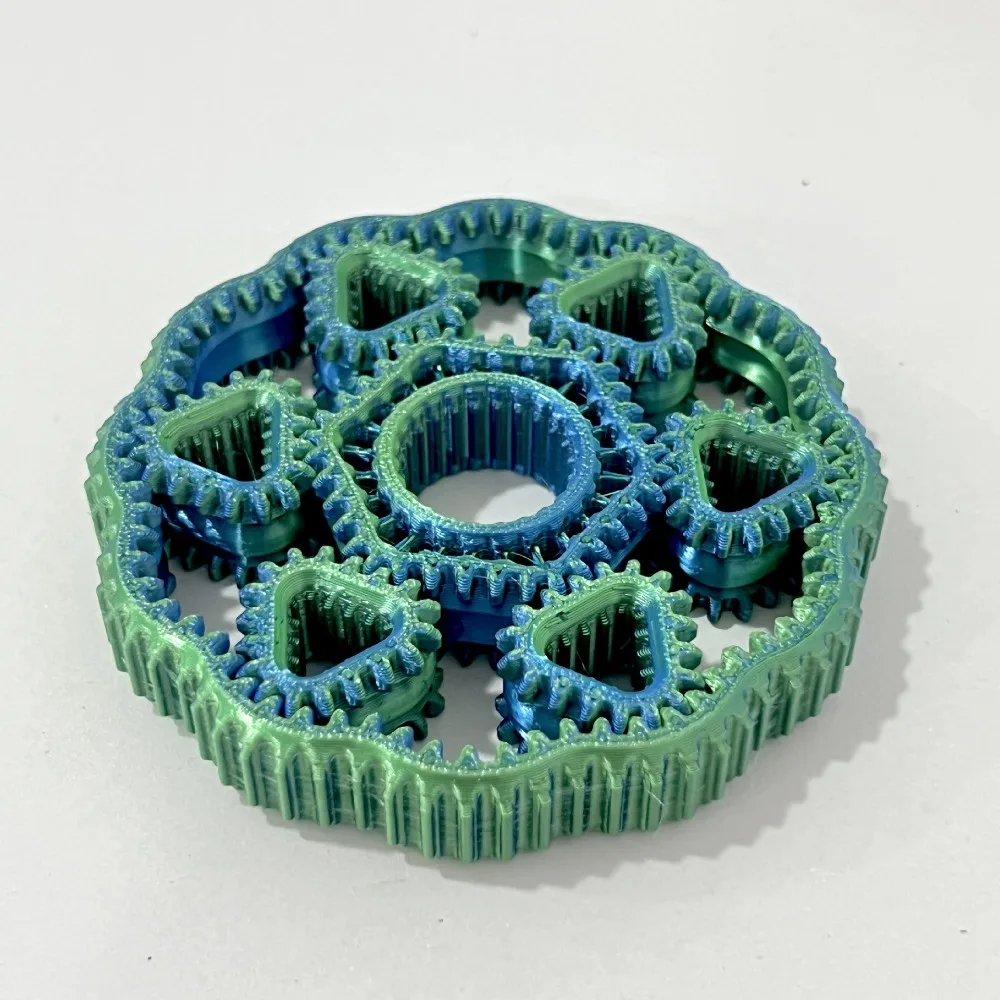 Pressure Reducing 3D Printed Fidget Gear Spin Gyroscope Plastic Hand Spinner Sensory Rotate Gear Fingertip School