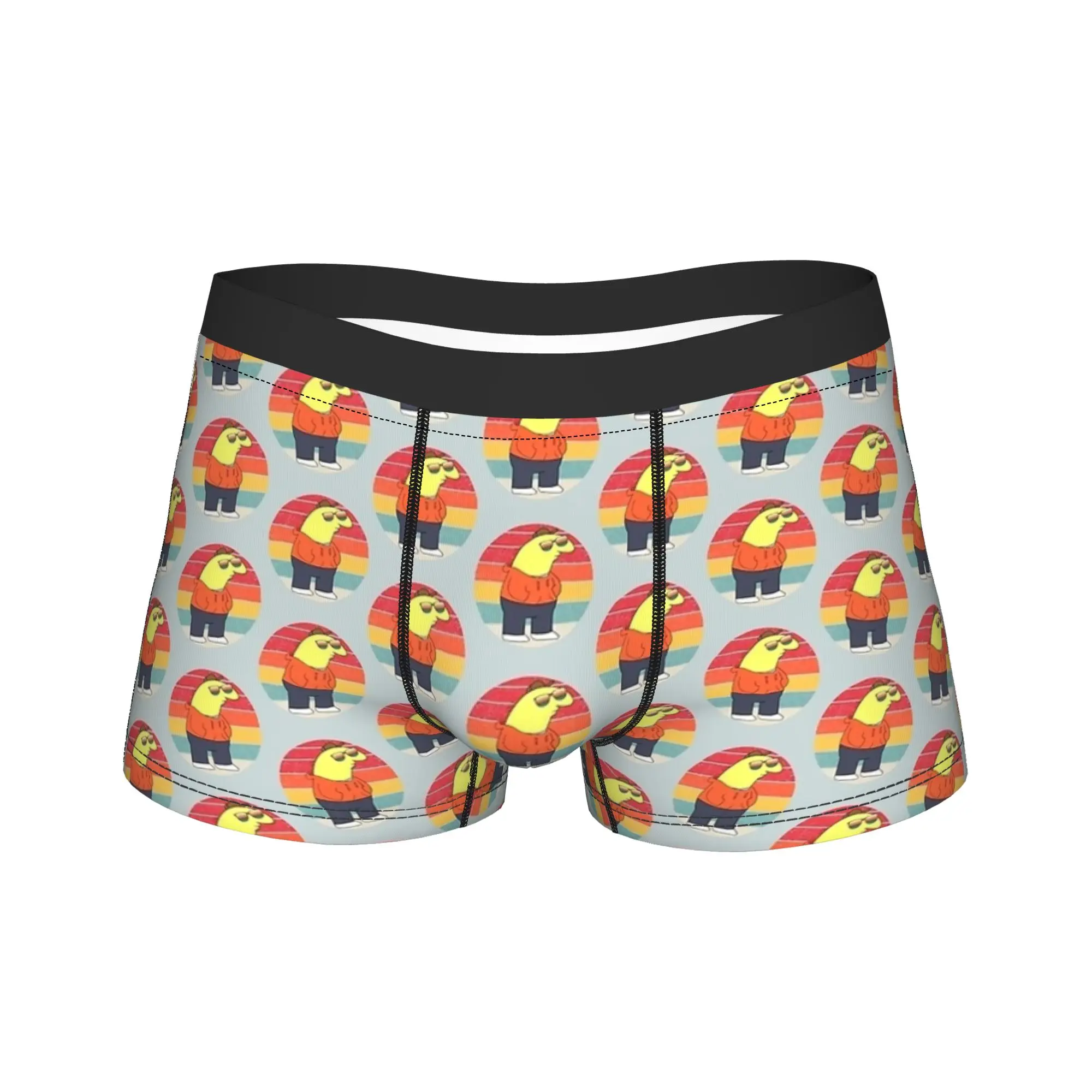 

Smiling Friends Charlie Trunk Pouch Underwear High Quality Pattern Shorts Briefs Novelty Men's Underpants Plus Size 2XL