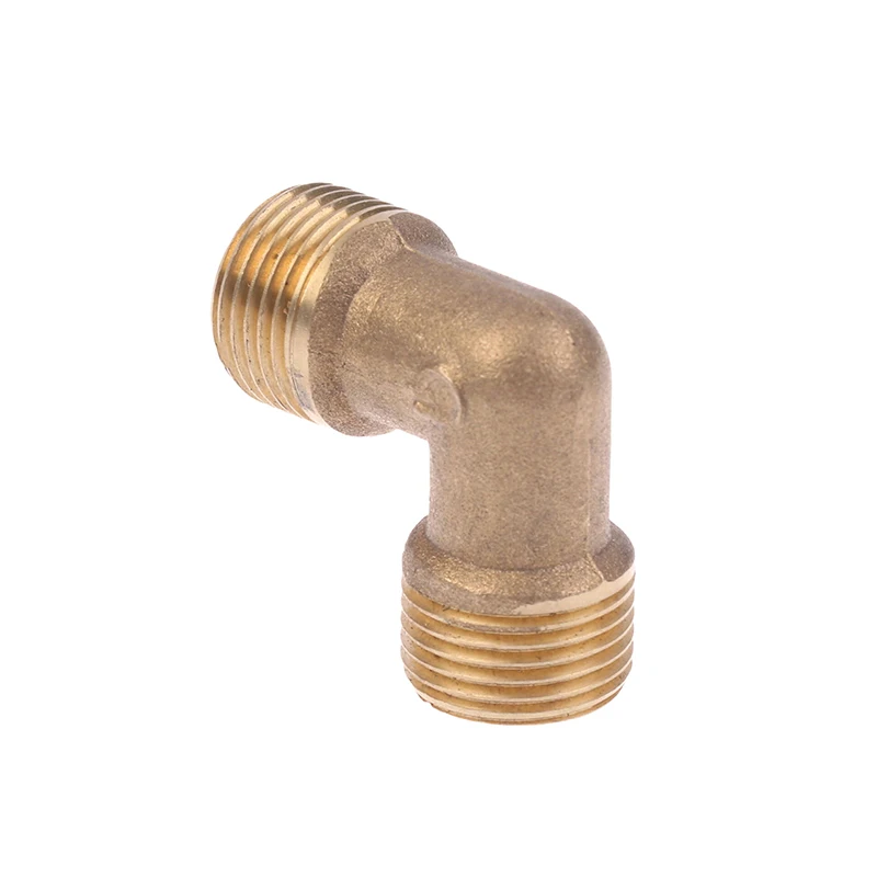 1PC Air Compressor Fittings Brass Equal Male Elbow Connector Check Valve Elbow Coupler Air Tools Parts