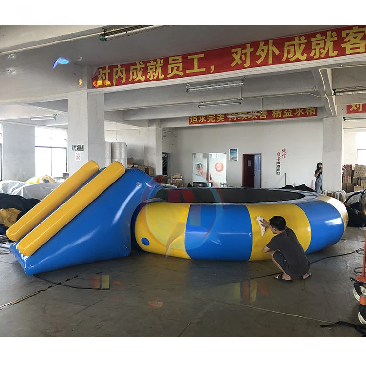 Factory Price Inflatable Water Trampoline High Jumping Bed Inflatable Water Toy For Sales