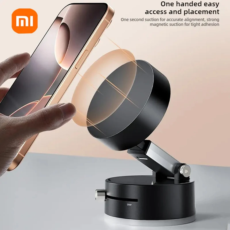 Magnetic Phone Holder Double Sided Suction Cup Multi-functional Foldable Scalable Storage Holder Vacuum Suction Phone Holder