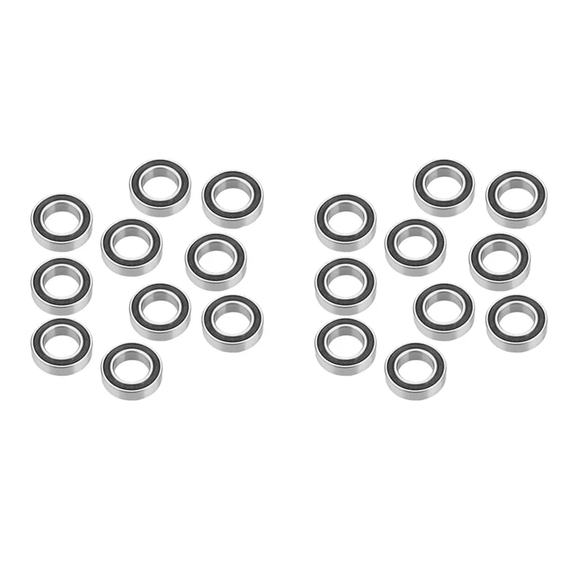 

20Pcs 15267-2RS Rubber Sealed Deep Groove Ball Bearing 15X26x7mm Sealed Radial Ball Ring Bicycle Bottom Hub Bearing