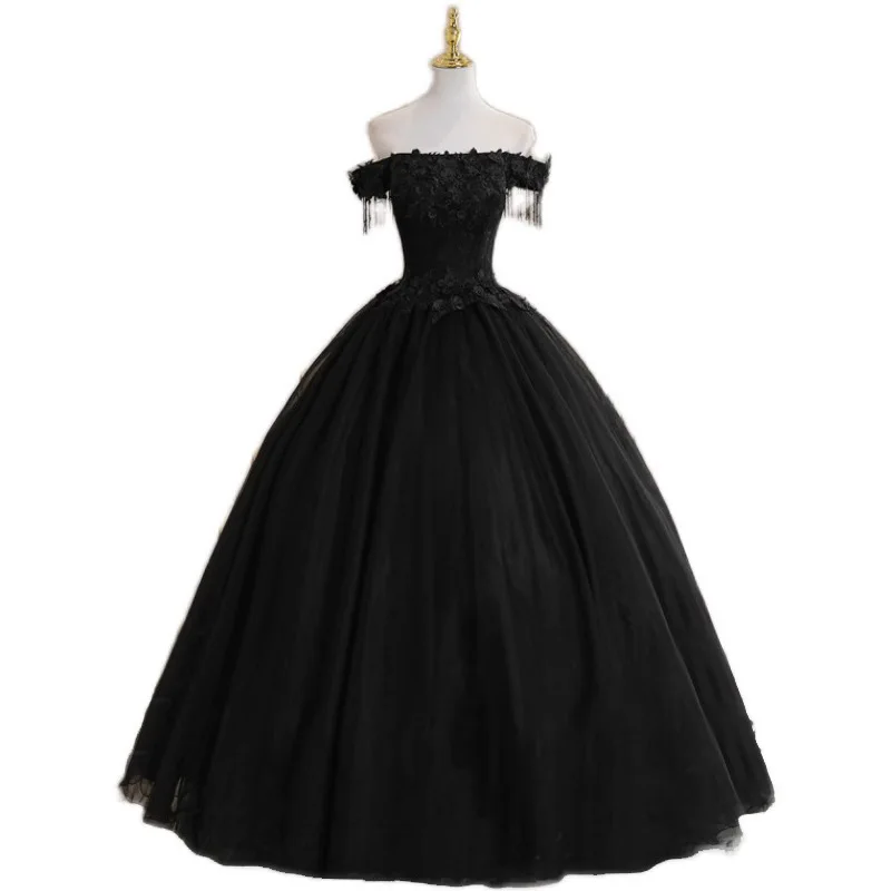 فستان سهرة نسائي جديد مطرز قابل للتخصيص موضة مرحلة الأداء مأدبة مرحلة الاجتماع السنوي فستان امتحان الفن للطلاب #6