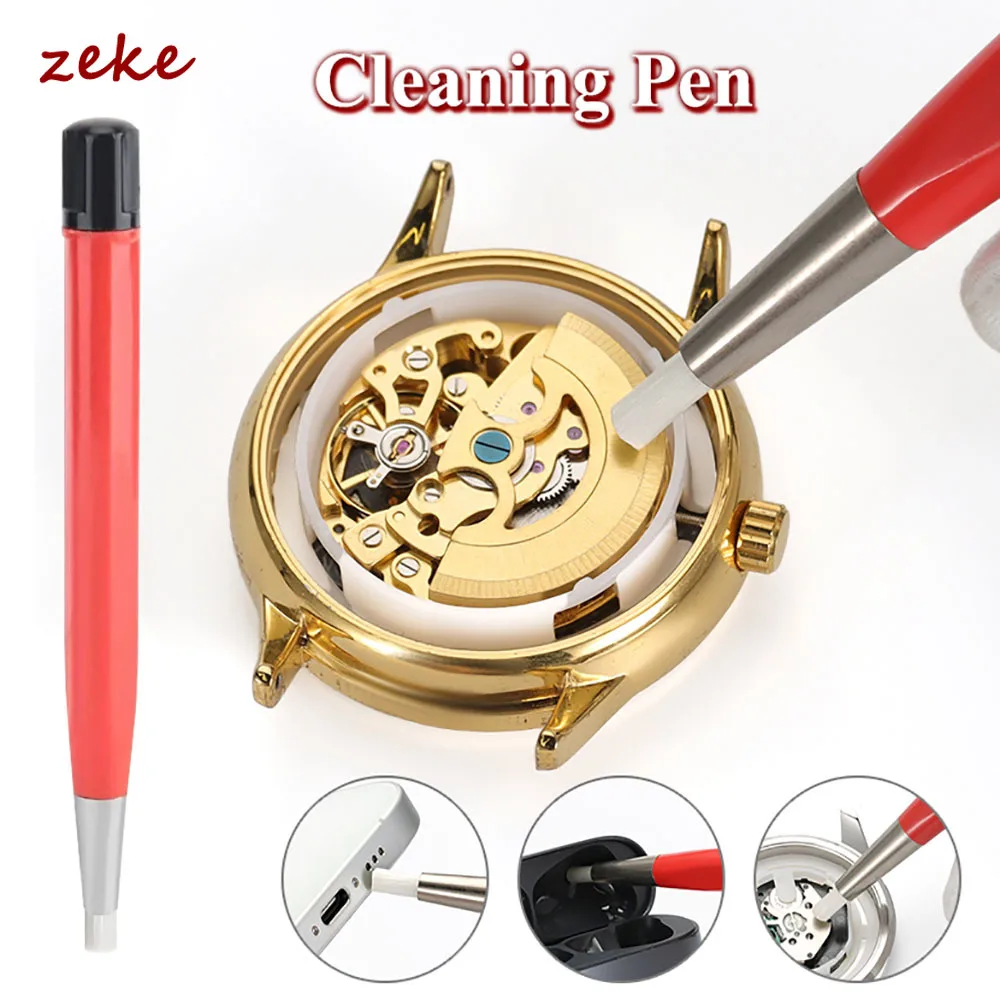 1/3Pcs/Set Scratch Brush Pen Set Brass Steel Fiberglass Tip Rust Removal Cleaning Pen Watch Electronic Cleaning Tool Watchmakers