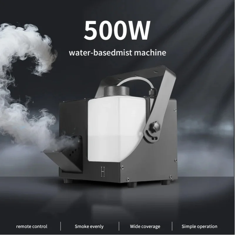 500W Wasserbasierte Hazer-Nebelmaschine DMX 512 Fernbedienung Bühnen-Nebel-Effekt für DJ Disco Party Hochzeit Show Event