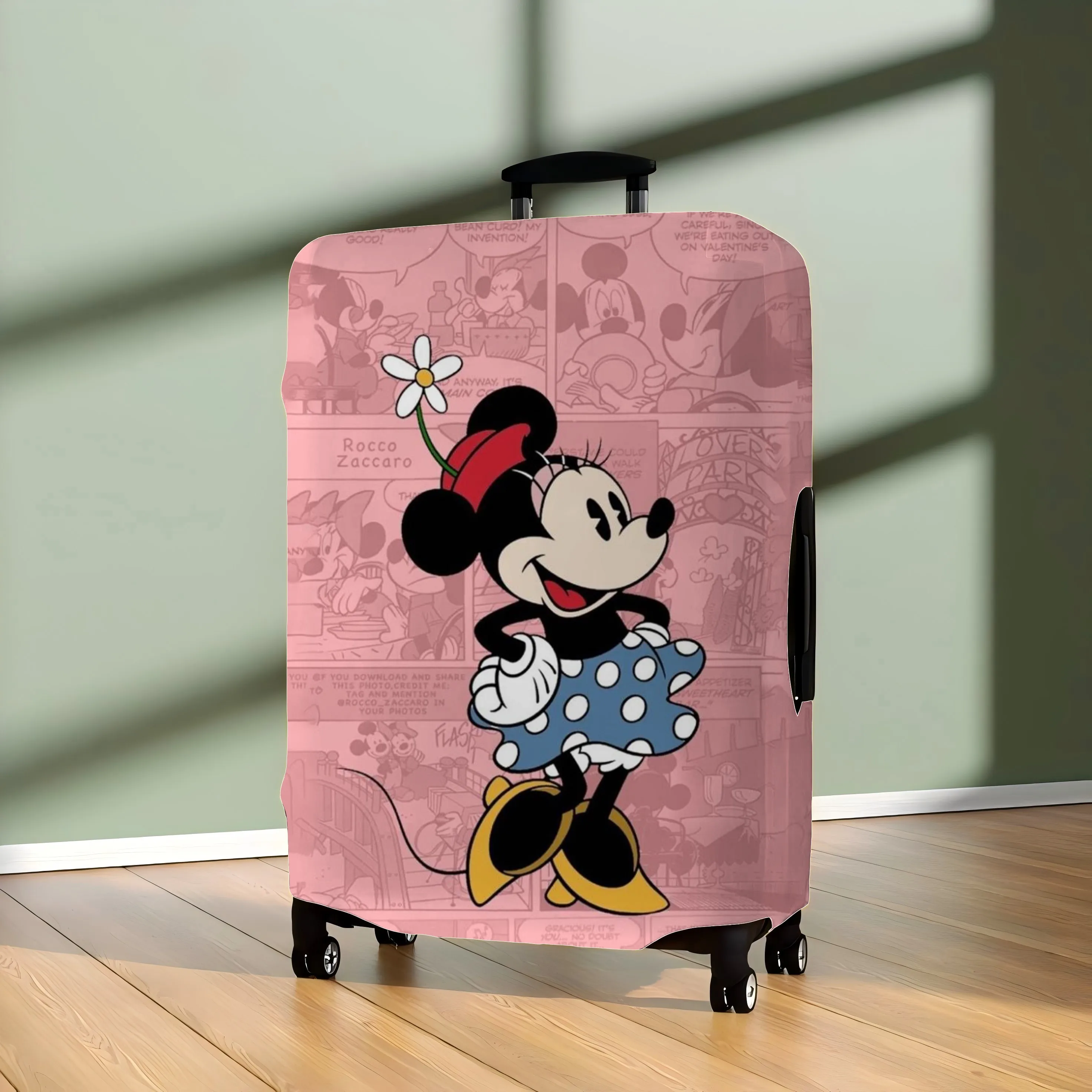 Traveling Mickey Luggage Covers Storage Bag Suitcase Case Disney Cover Protector Minnie Mouse For Travel Protective Accessories