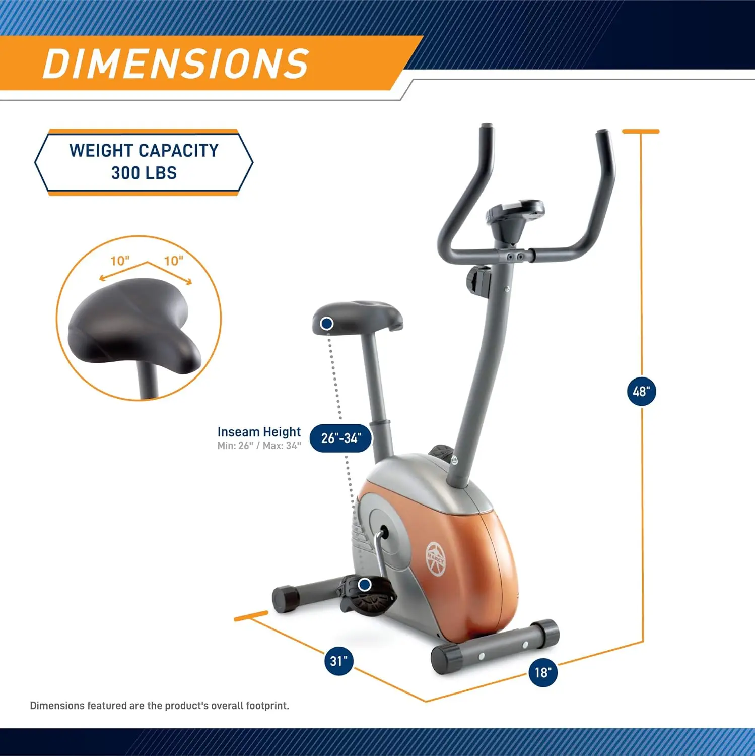 Fitness Personal Exercise Bike with Adjustable Magnetic Resistance for Cardio Workout and Cycle Training