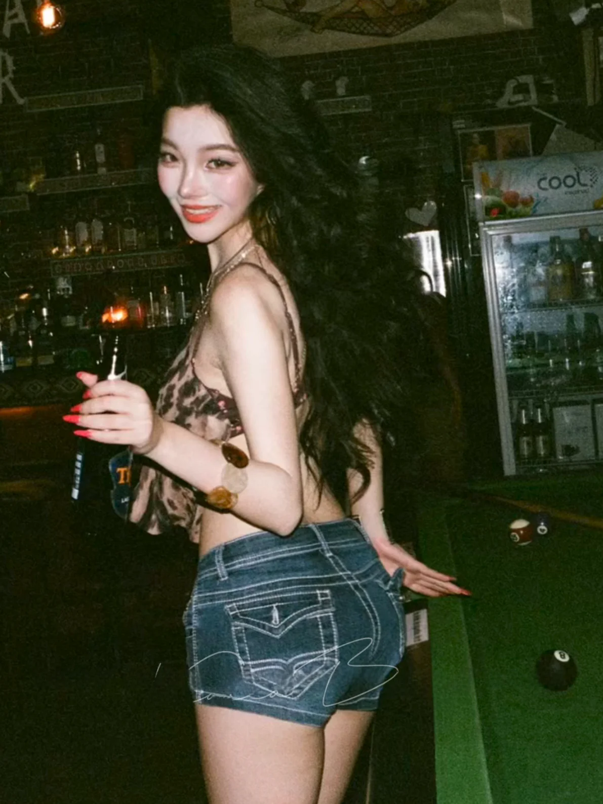 

American Style Retro Low Waist Wide Hip Denim Pants High Elastic Slimming Tightening Hip Lifting Long Leg Shaping Women's Shorts