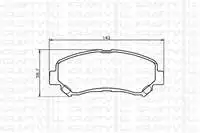 7010086 for brake BALATASI ON QASHQAI 07 12 X-TRAIL 08 11 KOLEOS DCI