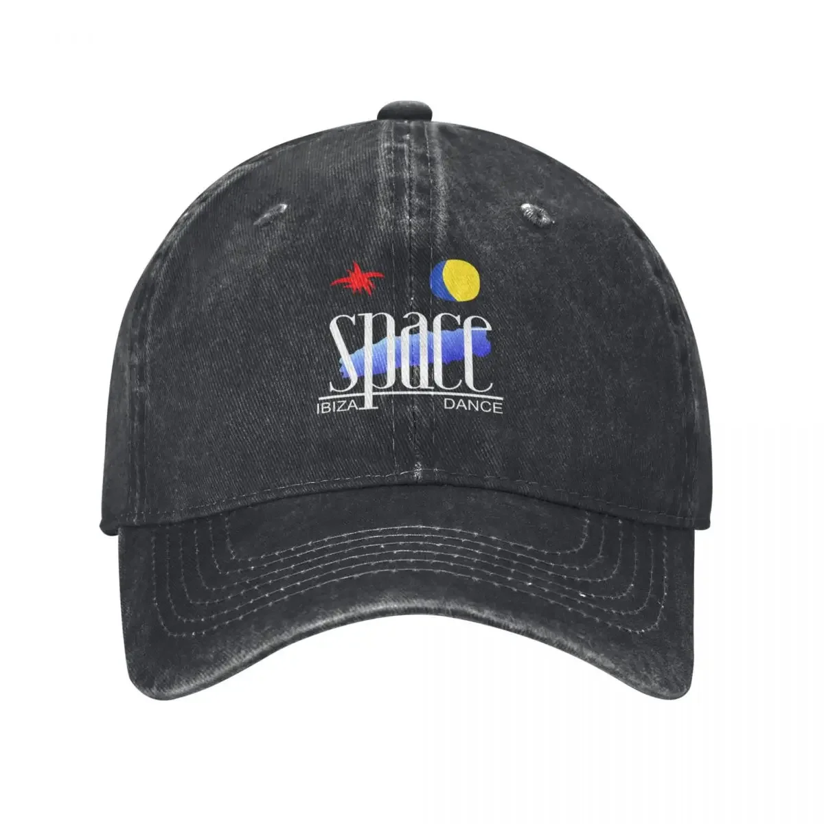 

SPACE Ibiza Dance: MODEL 2 classic black Mythical nightclub of La French Touch Baseball Cap fishing hat Women's Hats Men's