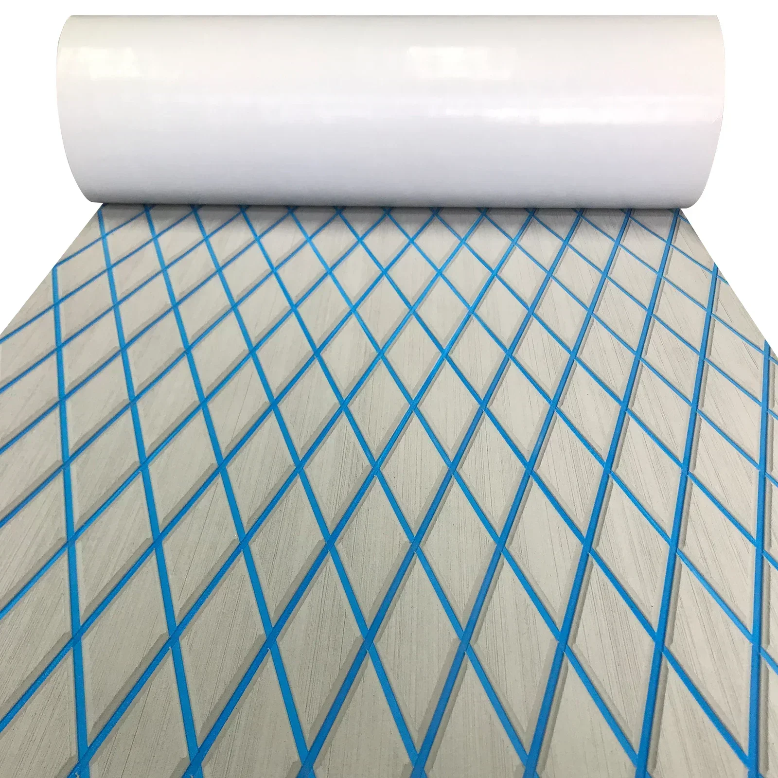 2400x900x6mm Zelfklevende EVA Foam Bootvloer Pad Diamond Faux Teak Decking Sheet Antislip Marine Yacht RV Mat Accessoires