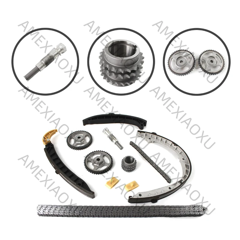 94810518011 Engine Timing Chain Tensioner Guides Kit 94810725212 94810516910 Fits for Porsche Panamera 3.6L 4.8L V8 AMEXIAOXU