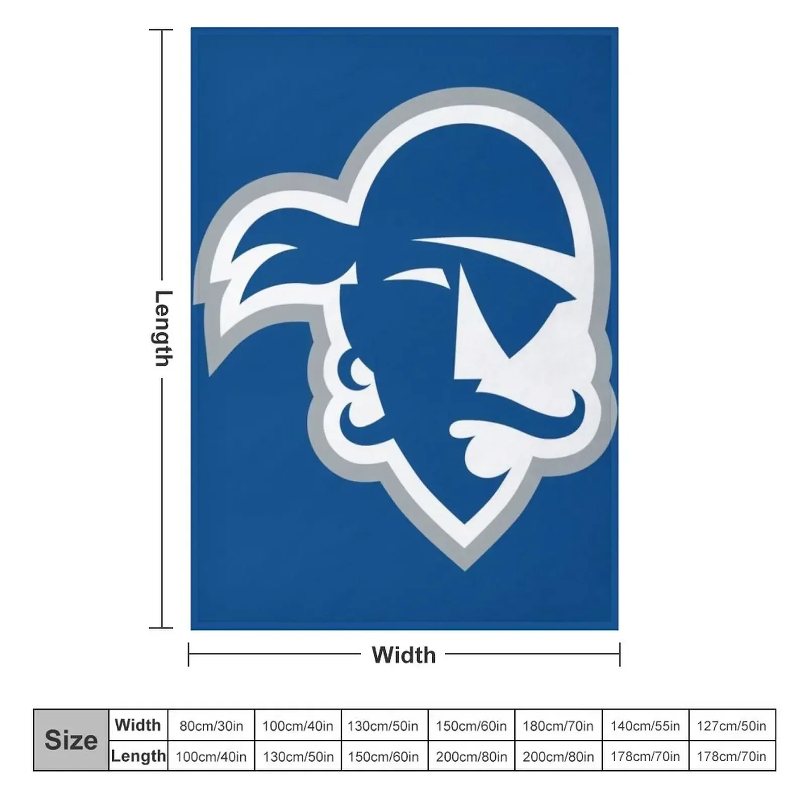 Seton Hall Pirates Throw Blanket For Decorative Sofa Giant Sofa Quilt Flannel Fabric Softest Sofa Quilt Blankets