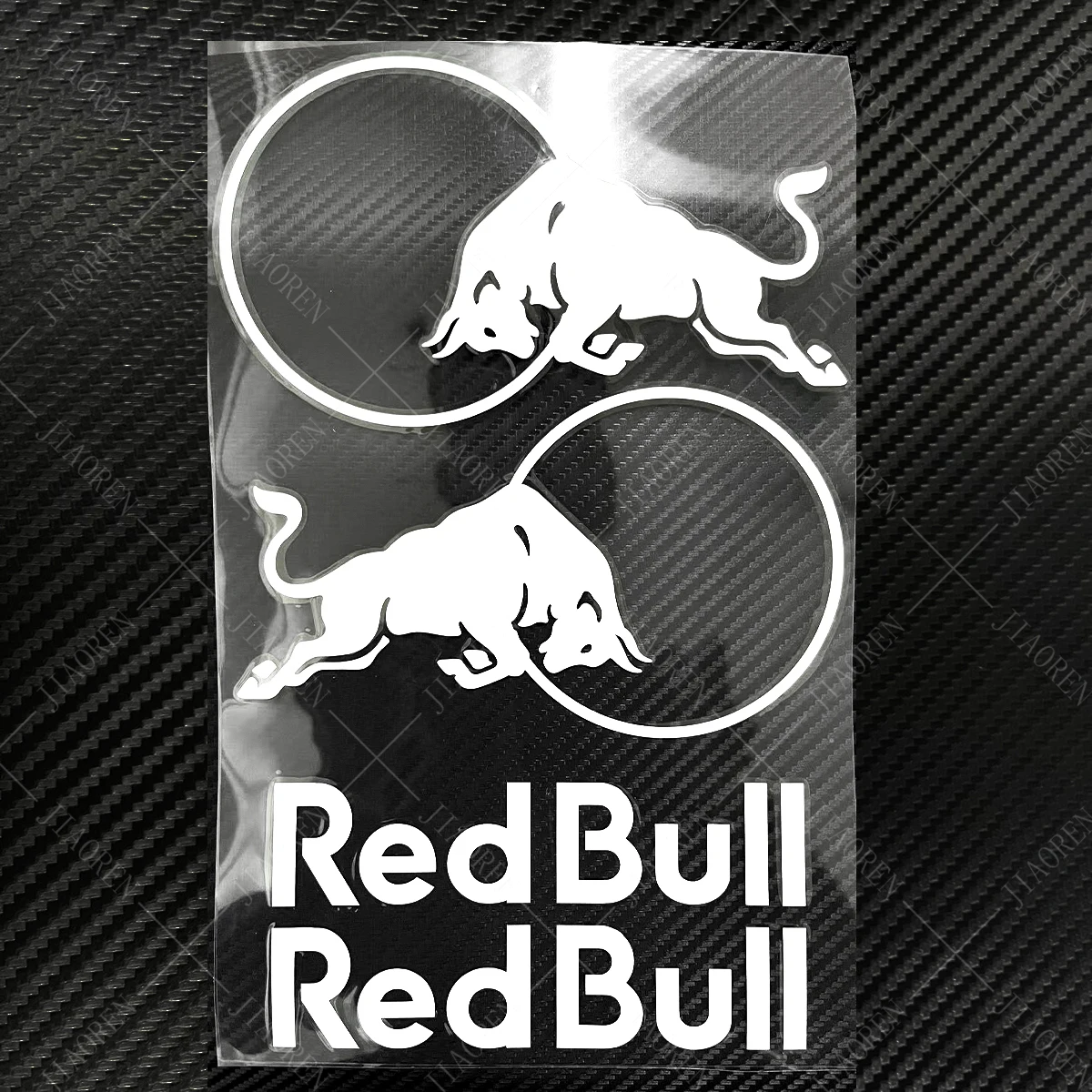 Reflective Red Bull Helmet Sticker Logo Decal For Ktm Honda Suzuki Kawasaki