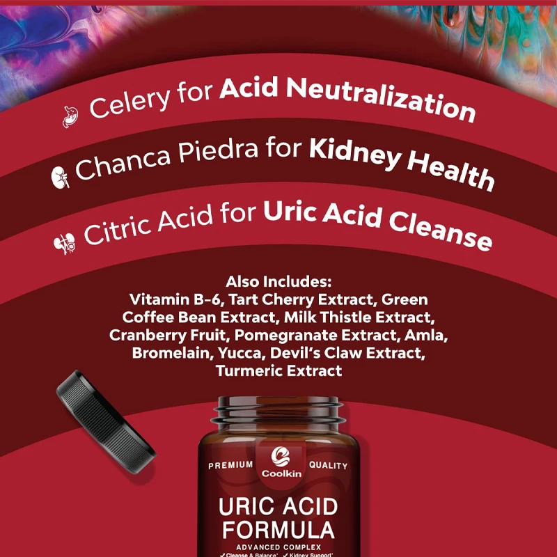 Uric Acid Cleanse and Detox - Kidney Cleanse Uric Acid Support, Joint Supplement