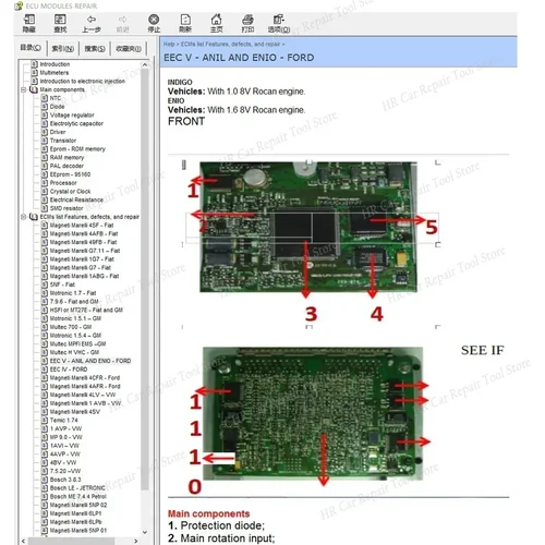 Imagen 2 del producto Software de reparación de ECU, reparación de módulos ECU, ubicación Immo, incluido multímetros, Transistor, herramienta de reparación de automóviles de defectos EEprom