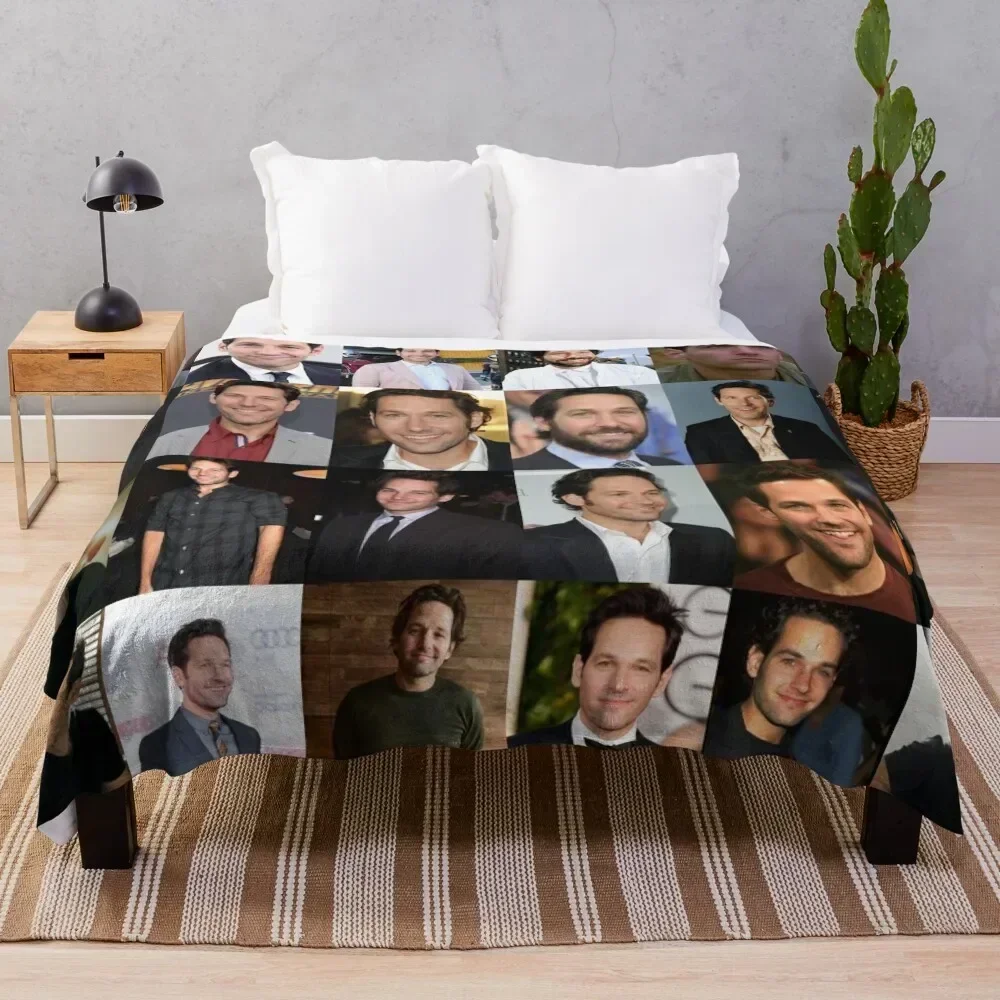 

Paul Rudd Throw Blanket sofa bed Multi-Purpose Sofa Quilt Decoratives Blankets