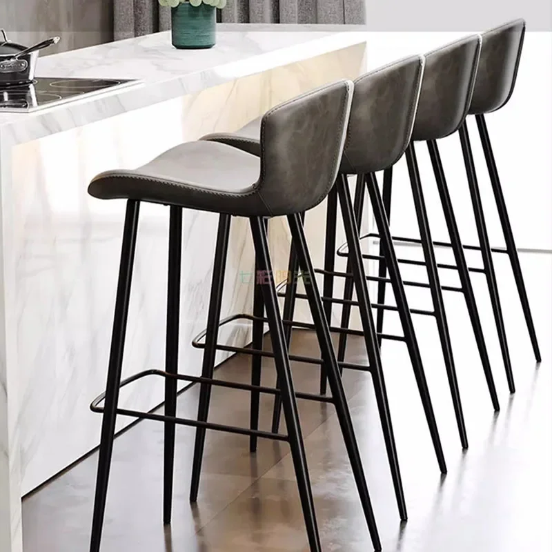 

Nordic Counter Kitchen Counter Stools Reception Manicure Luxury Banks For Kitchen Bar Metal Sillas Altas Para Barra Furniture HY