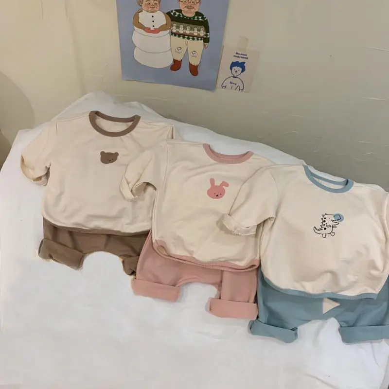 

Newborn Baby Boy Girl Clothes Set Casual Shirt+Pant 2PCS Cotton Infant Toddler Child Clothing Suit Baby Clothes 9M-3Y