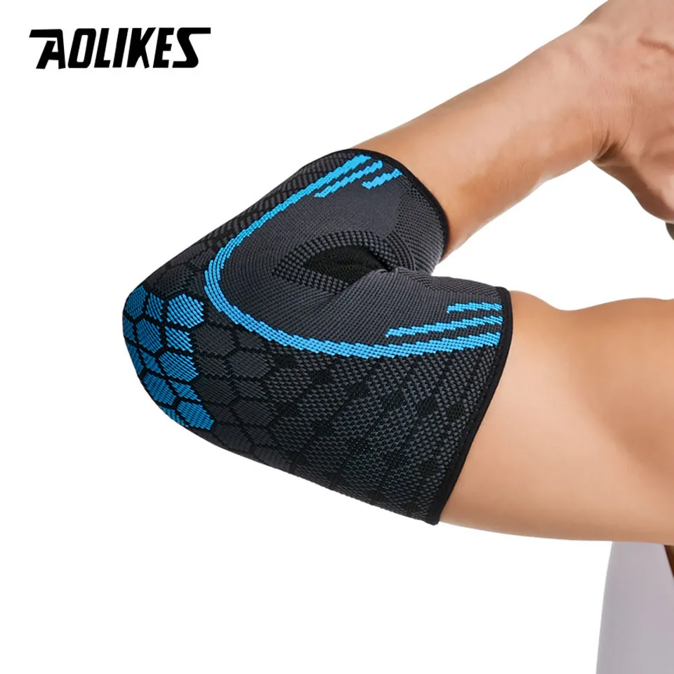 AOLIKES 1PCS Elbow Brace Compression Support - Elbow Sleeve for Tendonitis, Tennis Elbow Brace and Golfers Elbow Treatment