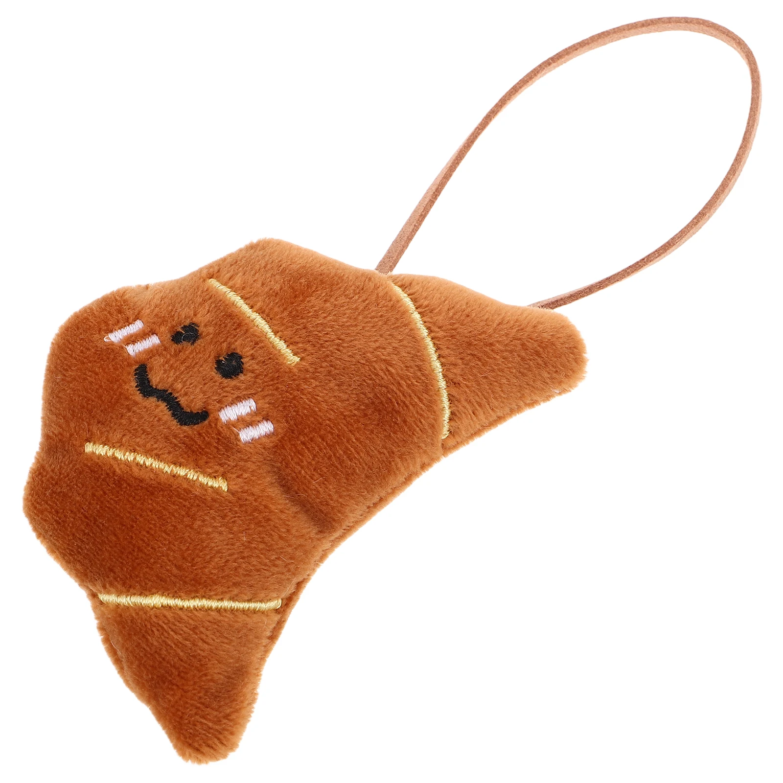 

12 Pcs Backpack Croissant Pendant Ladies Cute Keychain Bread Phone Charms