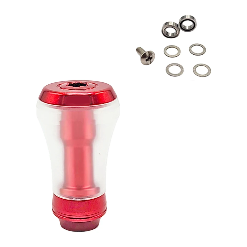 Gold Red Blue Silver PMMA Polymer Reel Knob For Daiwa for tatula For Stradic Luvlas Baitcasting CNC Aluminum Alloy Components