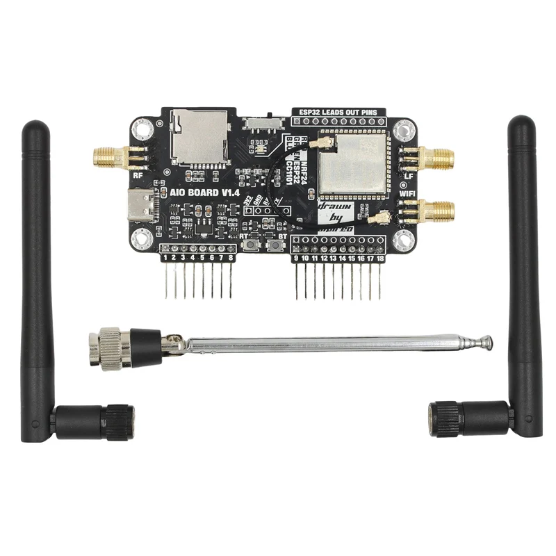 For Flipper Zero Modification Module NRF24+ESp32 Development Board 2.4G High Gain CC1101 Support NRF Sniffer Mousejacker