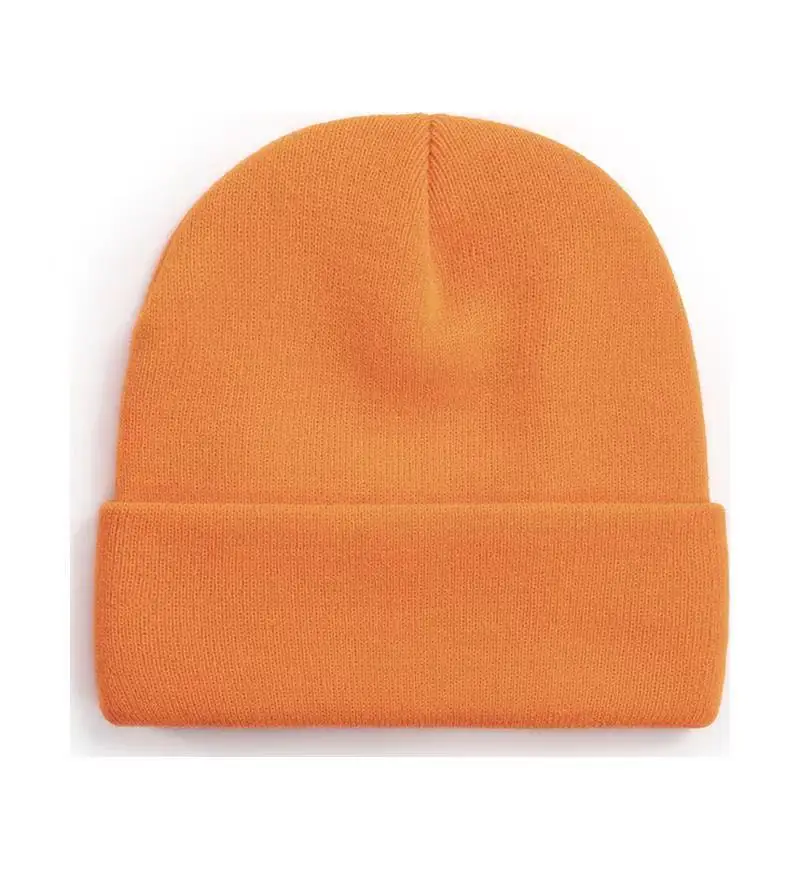Angepasst Gedruckt Logo Männer Warm Halten Bördeln Kalte Hüte Frauen Outdoor-Mode Vielseitig Einfarbig Einfache Gestrickte Kappen – Detail 14