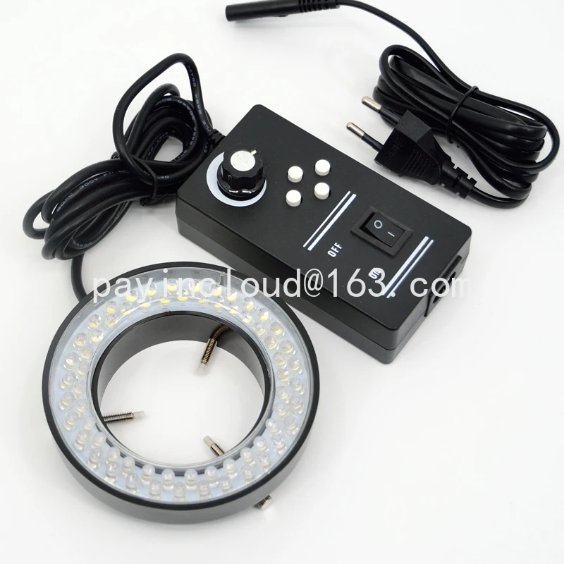 

Brand New Original 144 LED Four-Zone Microscope Ring Light with Adapter 90-240V Microscope led light big size 108MM Outsize