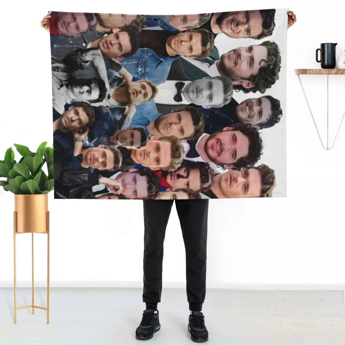 richard madden photo collage Throw Blanket Blankets For Bed Plaid Warm For Baby Furrys blankets and throws Blankets