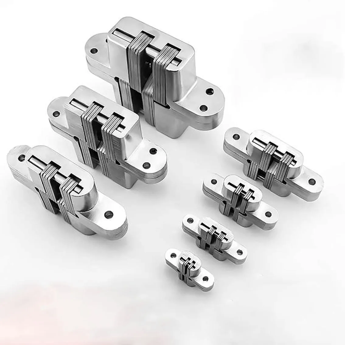 

Invisible Hinges Silent Close Cross Hinge Hidden Concealed Cabinet Cupboard Door Wooden Boxes For Folding Furniture Hardware