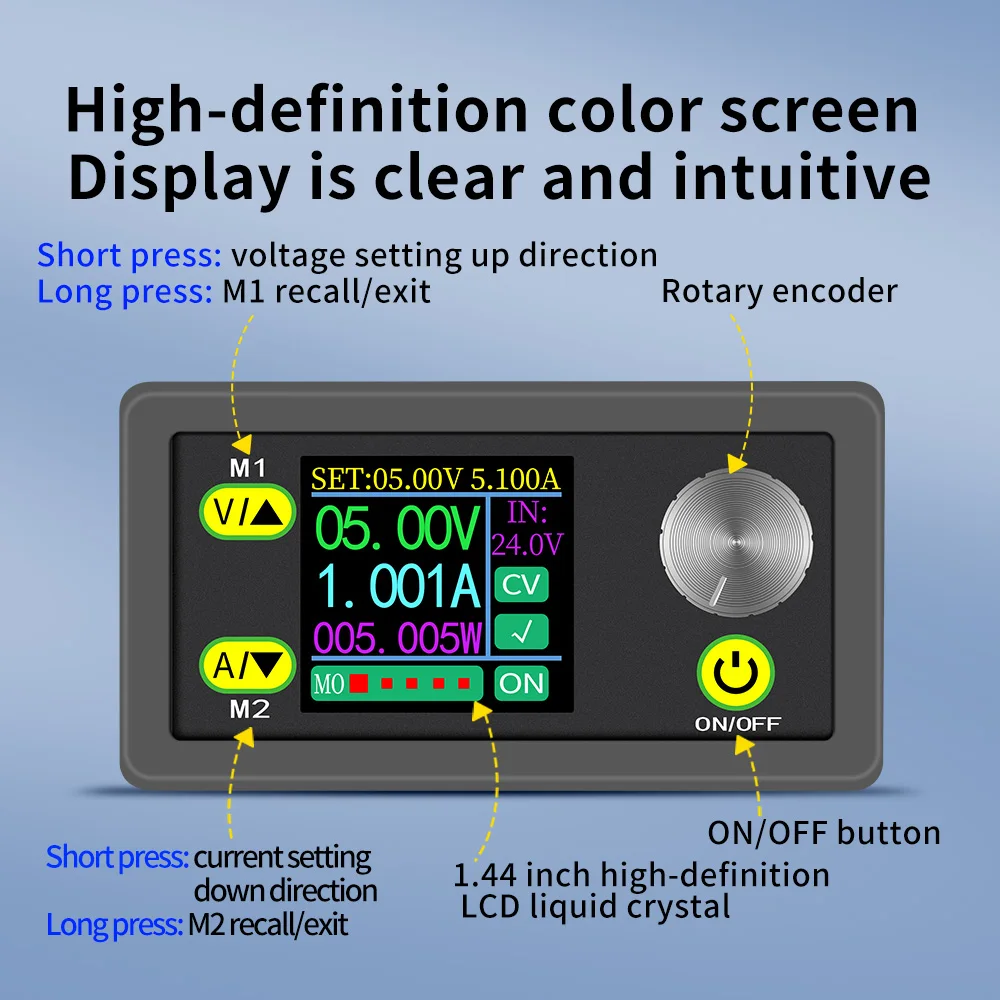 WZ3605E DC-DC باك دفعة محول وحدة إمداد الطاقة 36 فولت 5A 80 واط قابل للتعديل الجهد الحالي CCCV تنحى
