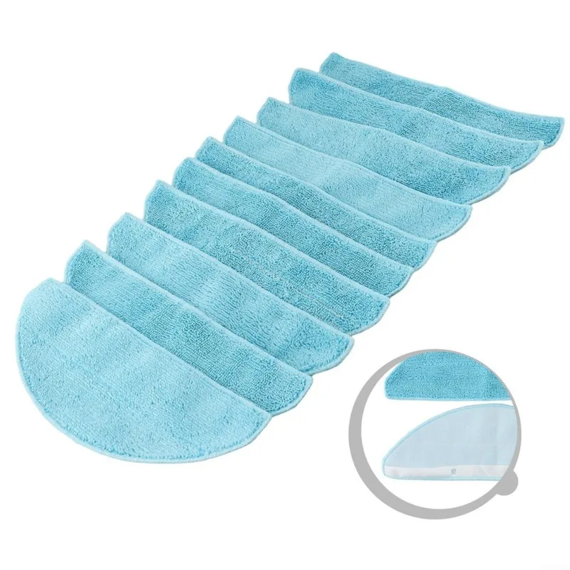 ABUD-10PCS Mop For Cecotec Conga 8490 Ultimate Ultra Power / 7490 Ultimate Home X-Treme Genesis Parts