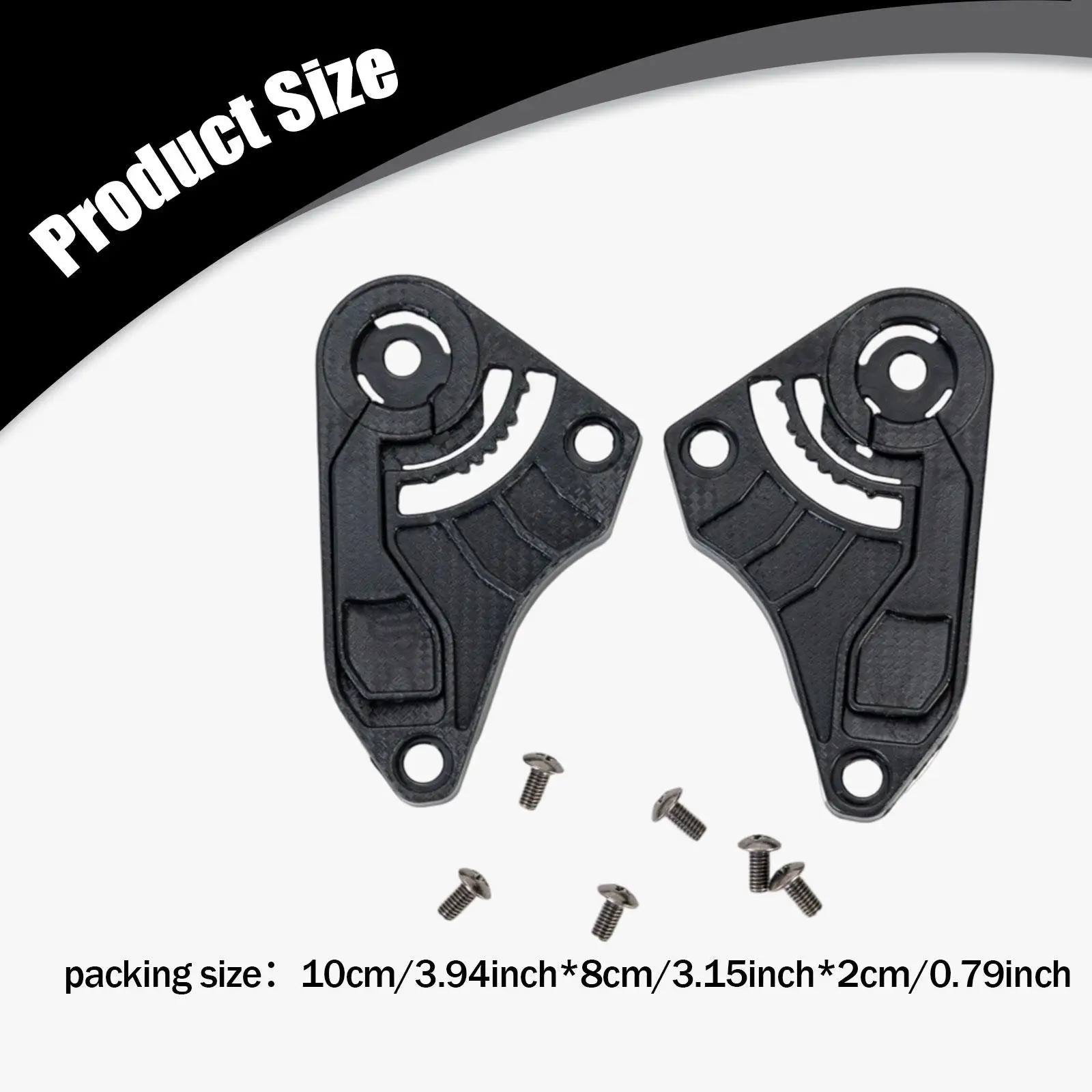 

2 Pieces Helmet Shield Base Plate High Performance Professional Component Maintenance Directly Replace for TT Course