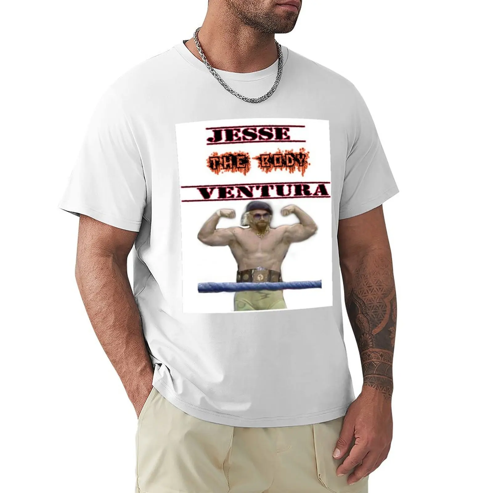 jesse the body ventura T-Shirt plus size tops funnys summer clothes mens graphic t-shirts hip hop