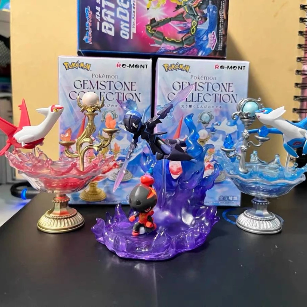 RE-MENT Pokemon Gemstone Collection Series Bind Box Toys Gengar Latios Leafeon Anime Action Figure Ornament Collection Kids Gift - view 6