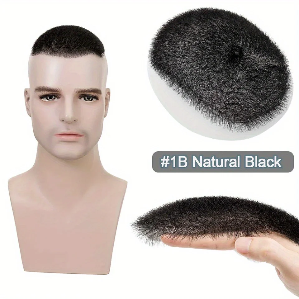 Heißer Verkauf Remy Haar Lager Super Dünne Haut Basis 100% Echthaar Toupet Männer Perücke Ersatz PU Silikon Toupet